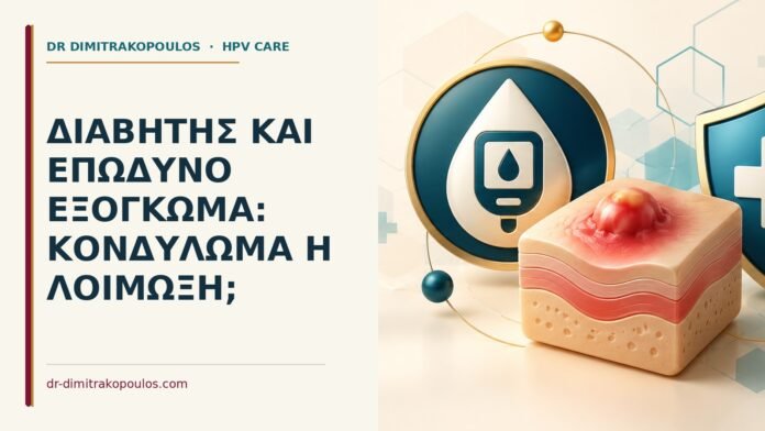 Διαβήτης και επώδυνο εξόγκωμα: κονδύλωμα ή λοίμωξη Ιατρικό cover για: Διαβήτης και επώδυνο εξόγκωμα: κονδύλωμα ή λοίμωξη
