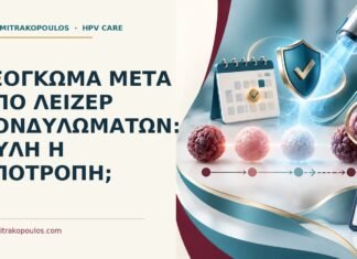 Ιατρικό cover για: Εξόγκωμα μετά από λέιζερ κονδυλωμάτων: ουλή ή υποτροπή