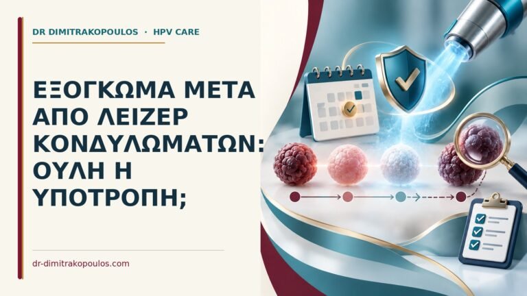 Ιατρικό cover για: Εξόγκωμα μετά από λέιζερ κονδυλωμάτων: ουλή ή υποτροπή
