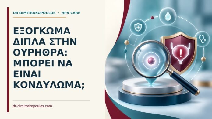 Εξόγκωμα δίπλα στην ουρήθρα: μπορεί να είναι κονδύλωμα Ιατρικό cover για: Εξόγκωμα δίπλα στην ουρήθρα: μπορεί να είναι κονδύλωμα