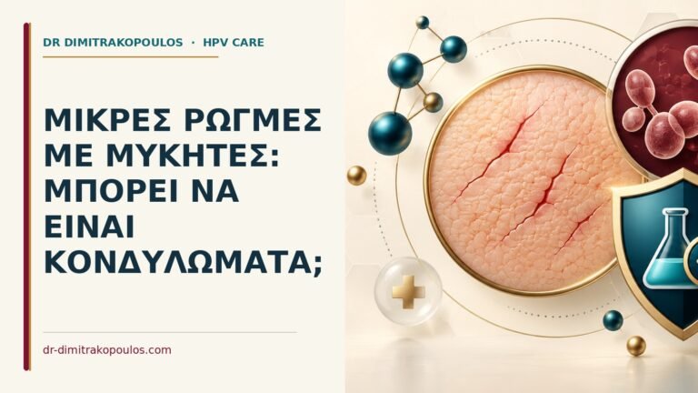 Ιατρικό cover για: Μικρές ρωγμές με μύκητες: μπορεί να είναι κονδυλώματα