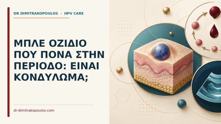 Ιατρικό cover για: Μπλε οζίδιο που πονά στην περίοδο: είναι κονδύλωμα