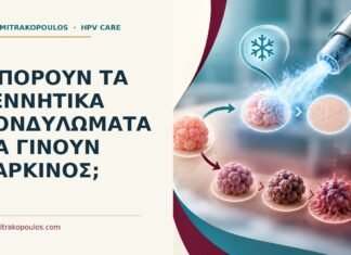 Μπορούν τα γεννητικά κονδυλώματα να γίνουν καρκίνος; Ιατρικό cover για: Μπορούν τα γεννητικά κονδυλώματα να γίνουν καρκίνος