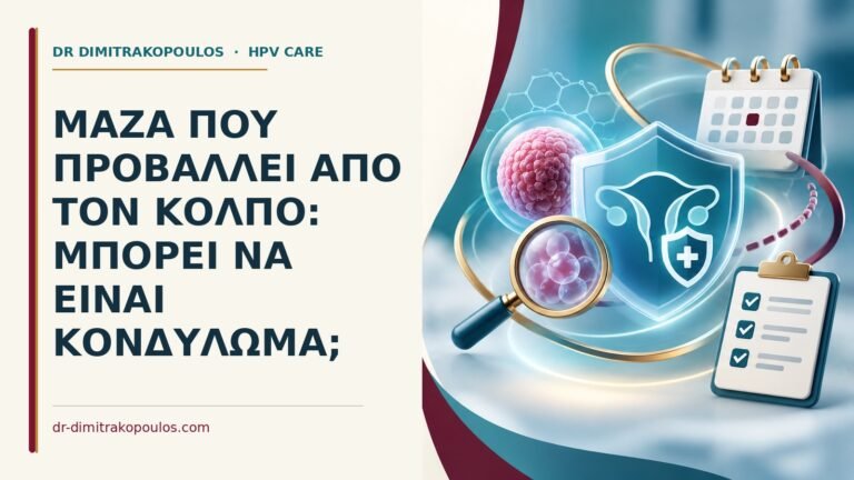 Ιατρικό cover για: Μάζα που προβάλλει από τον κόλπο: μπορεί να είναι κονδύλωμα