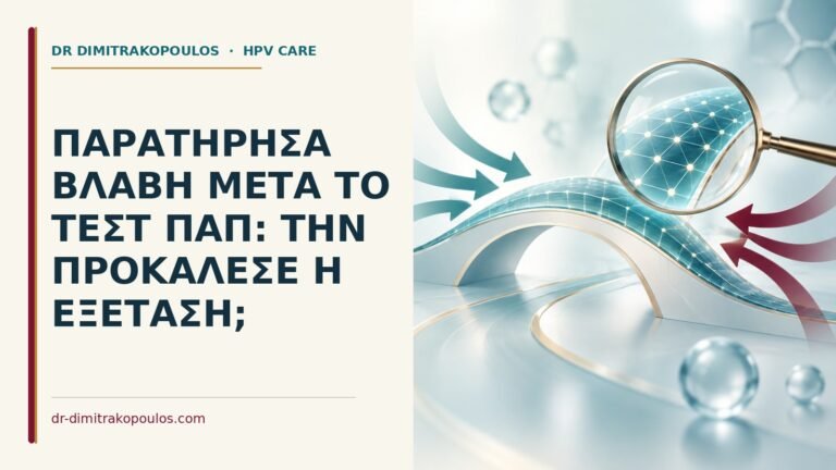 Ιατρικό cover για: Παρατήρησα βλάβη μετά το τεστ Παπ: την προκάλεσε η εξέταση