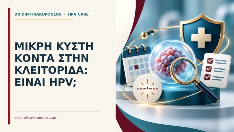 Ιατρικό cover για: Μικρή κύστη κοντά στην κλειτορίδα: είναι HPV