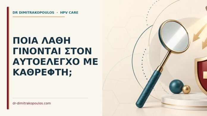 Ποια λάθη γίνονται στον αυτοέλεγχο με καθρέφτη Ιατρικό cover για: Ποια λάθη γίνονται στον αυτοέλεγχο με καθρέφτη