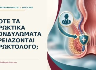 Πότε τα πρωκτικά κονδυλώματα χρειάζονται πρωκτολόγο; Ιατρικό cover για: Πότε τα πρωκτικά κονδυλώματα χρειάζονται πρωκτολόγο