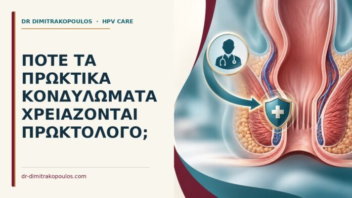 Πότε τα πρωκτικά κονδυλώματα χρειάζονται πρωκτολόγο Ιατρικό cover για: Πότε τα πρωκτικά κονδυλώματα χρειάζονται πρωκτολόγο