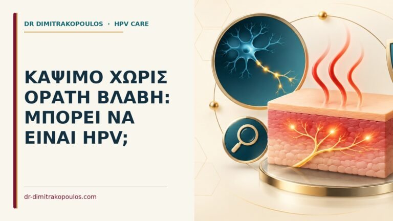 Ιατρικό cover για: Κάψιμο χωρίς ορατή βλάβη: μπορεί να είναι HPV