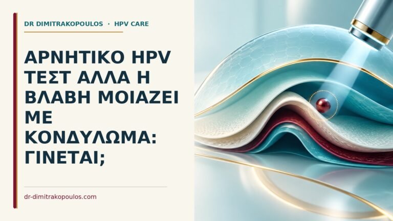 Ιατρικό cover για: Αρνητικό HPV τεστ αλλά η βλάβη μοιάζει με κονδύλωμα: γίνεται