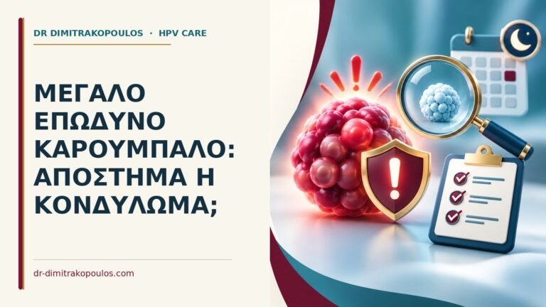 Ιατρικό cover για: Μεγάλο επώδυνο καρούμπαλο: απόστημα ή κονδύλωμα