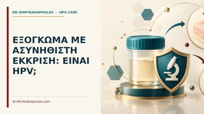Ιατρικό cover για: Εξόγκωμα με ασυνήθιστη έκκριση: είναι HPV