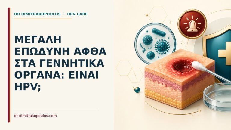 Ιατρικό cover για: Μεγάλη επώδυνη άφθα στα γεννητικά όργανα: είναι HPV