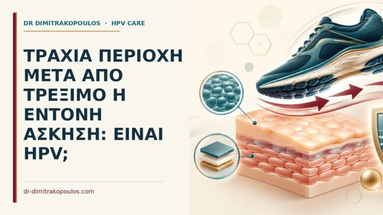 Ιατρικό cover για: Τραχιά περιοχή μετά από τρέξιμο ή έντονη άσκηση: είναι HPV