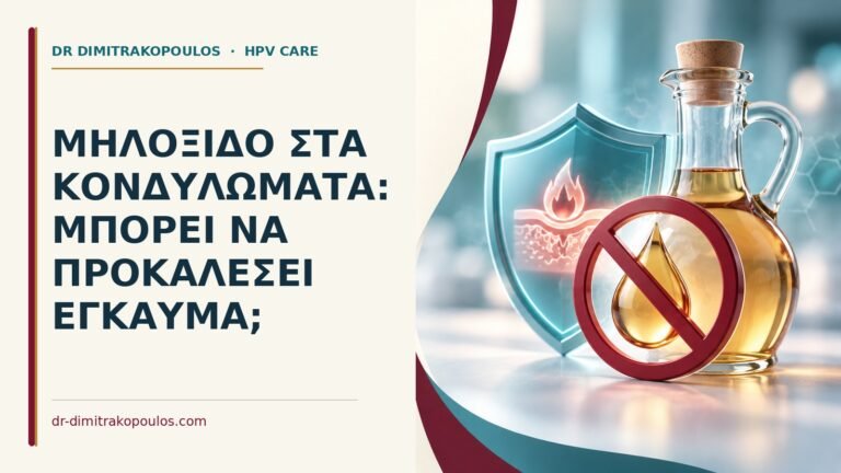 Ιατρικό cover για: Μηλόξιδο στα κονδυλώματα: μπορεί να προκαλέσει έγκαυμα