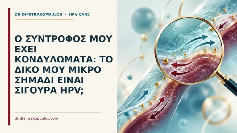 Ιατρικό cover για: Ο σύντροφός μου έχει κονδυλώματα: το δικό μου μικρό σημάδι είναι σίγουρα HPV
