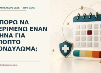 Μπορώ να περιμένω έναν μήνα για ύποπτο κονδύλωμα; Ιατρικό cover για: Μπορώ να περιμένω έναν μήνα για ύποπτο κονδύλωμα