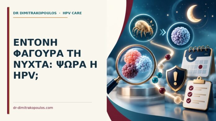 Έντονη φαγούρα τη νύχτα: ψώρα ή HPV Ιατρικό cover για: Έντονη φαγούρα τη νύχτα: ψώρα ή HPV