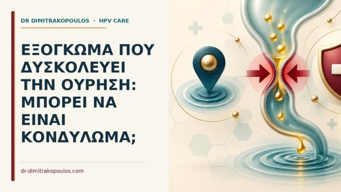 Ιατρικό cover για: Εξόγκωμα που δυσκολεύει την ούρηση: μπορεί να είναι κονδύλωμα