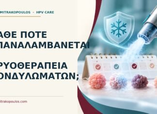 Κάθε πότε επαναλαμβάνεται η κρυοθεραπεία κονδυλωμάτων; Ιατρικό cover για: Κάθε πότε επαναλαμβάνεται η κρυοθεραπεία κονδυλωμάτων