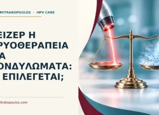 Λέιζερ ή κρυοθεραπεία για κονδυλώματα: τι επιλέγεται; Ιατρικό cover για: Λέιζερ ή κρυοθεραπεία για κονδυλώματα: τι επιλέγεται