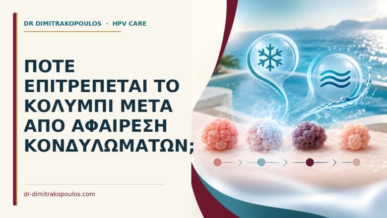Ιατρικό cover για: Πότε επιτρέπεται το κολύμπι μετά από αφαίρεση κονδυλωμάτων