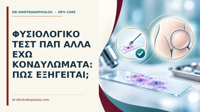 Φυσιολογικό τεστ Παπ αλλά έχω κονδυλώματα: πώς εξηγείται Ιατρικό cover για: Φυσιολογικό τεστ Παπ αλλά έχω κονδυλώματα: πώς εξηγείται