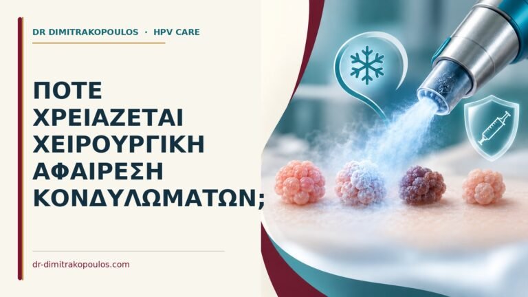 Ιατρικό cover για: Πότε χρειάζεται χειρουργική αφαίρεση κονδυλωμάτων