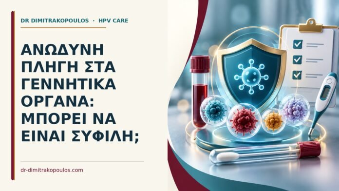 Ανώδυνη πληγή στα γεννητικά όργανα: μπορεί να είναι σύφιλη Ιατρικό cover για: Ανώδυνη πληγή στα γεννητικά όργανα: μπορεί να είναι σύφιλη