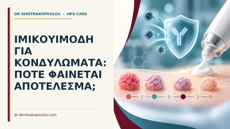 Ιατρικό cover για: Ιμικουιμόδη για κονδυλώματα: πότε φαίνεται αποτέλεσμα