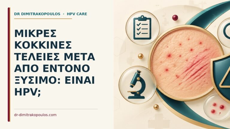 Ιατρικό cover για: Μικρές κόκκινες τελείες μετά από έντονο ξύσιμο: είναι HPV