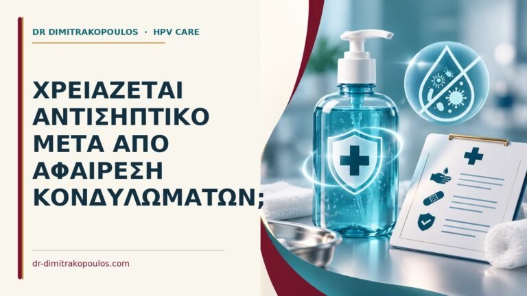 Ιατρικό cover για: Χρειάζεται αντισηπτικό μετά από αφαίρεση κονδυλωμάτων