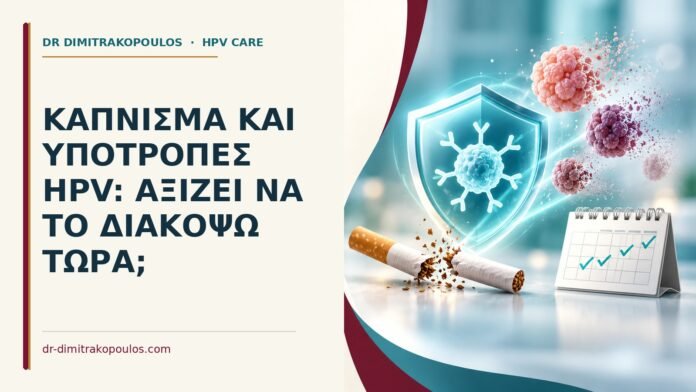 Κάπνισμα και υποτροπές HPV: αξίζει να το διακόψω τώρα Ιατρικό cover για: Κάπνισμα και υποτροπές HPV: αξίζει να το διακόψω τώρα