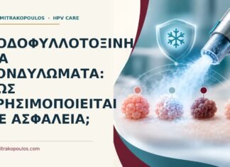 Ποδοφυλλοτοξίνη για κονδυλώματα: πώς χρησιμοποιείται με ασφάλεια; Ιατρικό cover για: Ποδοφυλλοτοξίνη για κονδυλώματα: πώς χρησιμοποιείται με ασφάλεια
