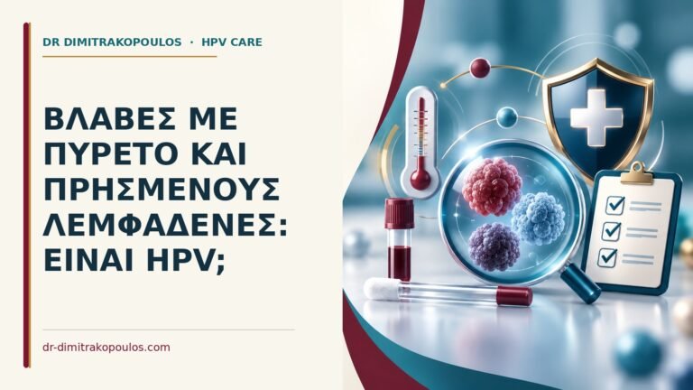 Ιατρικό cover για: Βλάβες με πυρετό και πρησμένους λεμφαδένες: είναι HPV