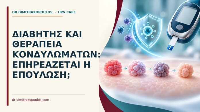 Διαβήτης και θεραπεία κονδυλωμάτων: επηρεάζεται η επούλωση Ιατρικό cover για: Διαβήτης και θεραπεία κονδυλωμάτων: επηρεάζεται η επούλωση