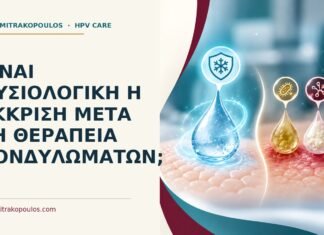 Είναι φυσιολογική η έκκριση μετά τη θεραπεία κονδυλωμάτων; Ιατρικό cover για: Είναι φυσιολογική η έκκριση μετά τη θεραπεία κονδυλωμάτων
