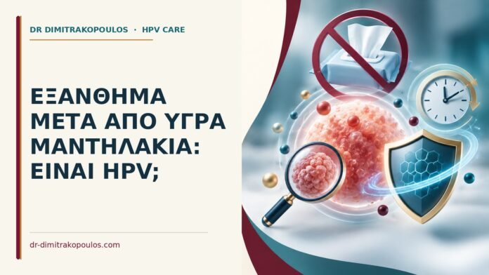 Εξάνθημα μετά από υγρά μαντηλάκια: είναι HPV Ιατρικό cover για: Εξάνθημα μετά από υγρά μαντηλάκια: είναι HPV