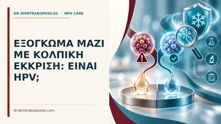 Ιατρικό cover για: Εξόγκωμα μαζί με κολπική έκκριση: είναι HPV
