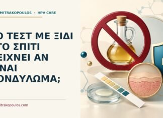 Το τεστ με ξίδι στο σπίτι δείχνει αν είναι κονδύλωμα; Ιατρικό cover για: Το τεστ με ξίδι στο σπίτι δείχνει αν είναι κονδύλωμα