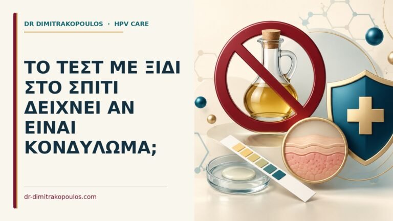 Ιατρικό cover για: Το τεστ με ξίδι στο σπίτι δείχνει αν είναι κονδύλωμα