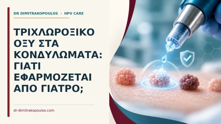 Ιατρικό cover για: Τριχλωροξικό οξύ στα κονδυλώματα: γιατί εφαρμόζεται από γιατρό
