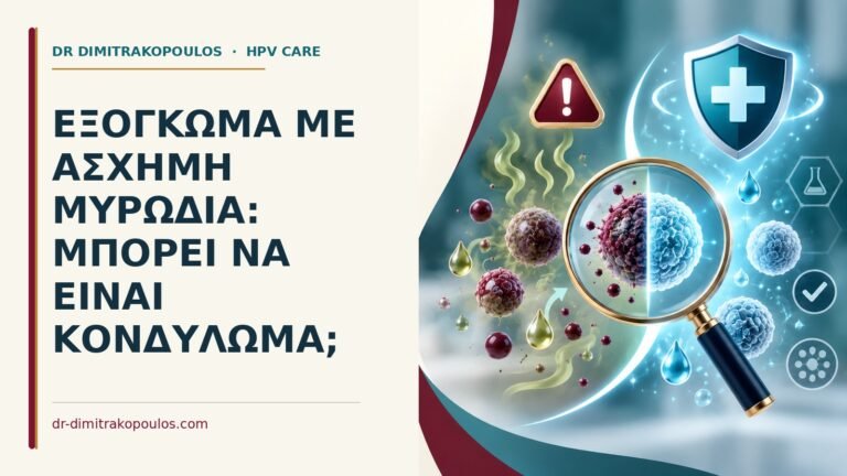 Ιατρικό cover για: Εξόγκωμα με άσχημη μυρωδιά: μπορεί να είναι κονδύλωμα