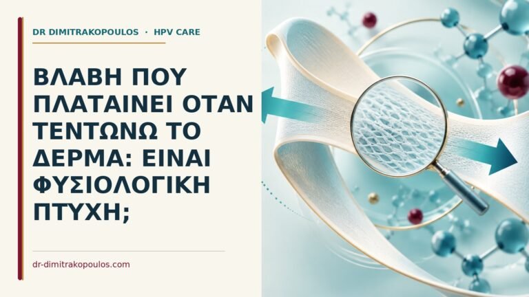 Ιατρικό cover για: Βλάβη που πλαταίνει όταν τεντώνω το δέρμα: είναι φυσιολογική πτυχή