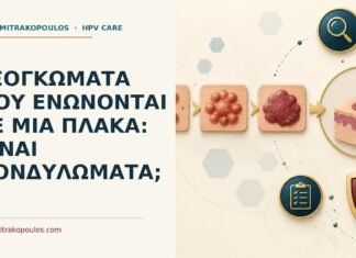 Εξογκώματα που ενώνονται σε μία πλάκα: είναι κονδυλώματα; Ιατρικό cover για: Εξογκώματα που ενώνονται σε μία πλάκα: είναι κονδυλώματα
