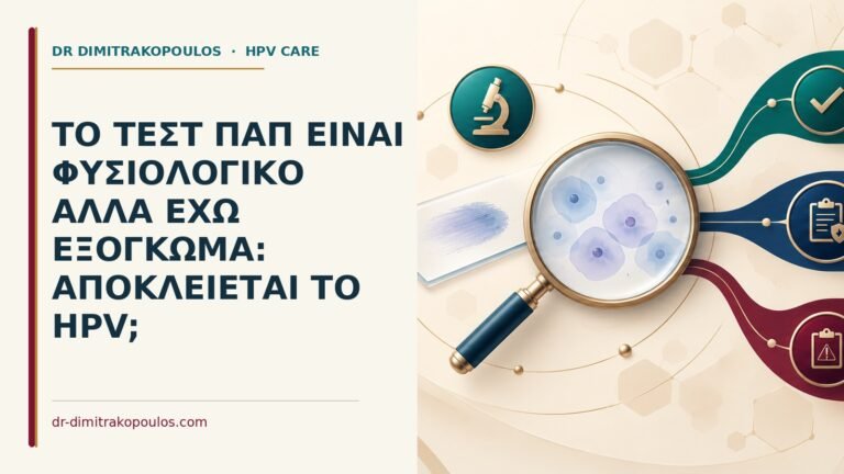 Ιατρικό cover για: Το τεστ Παπ είναι φυσιολογικό αλλά έχω εξόγκωμα: αποκλείεται το HPV