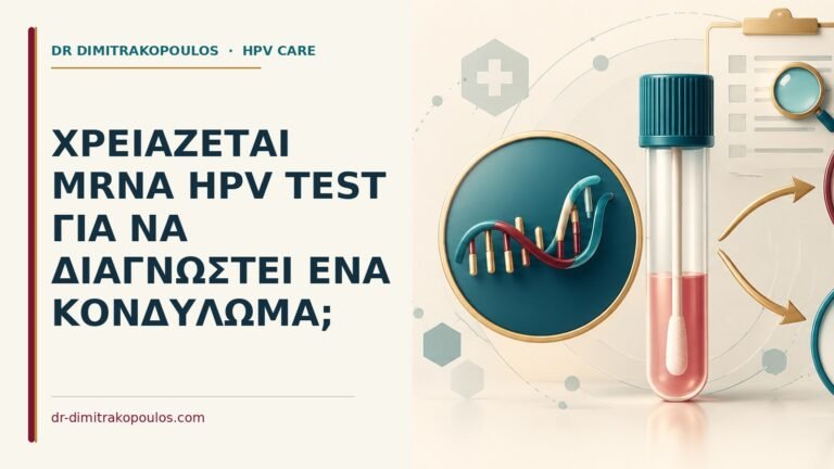 Ιατρικό cover για: Χρειάζεται mRNA HPV test για να διαγνωστεί ένα κονδύλωμα