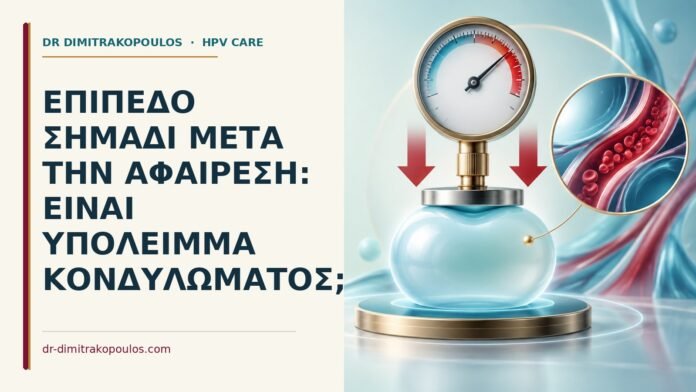 Επίπεδο σημάδι μετά την αφαίρεση: είναι υπόλειμμα κονδυλώματος Ιατρικό cover για: Επίπεδο σημάδι μετά την αφαίρεση: είναι υπόλειμμα κονδυλώματος