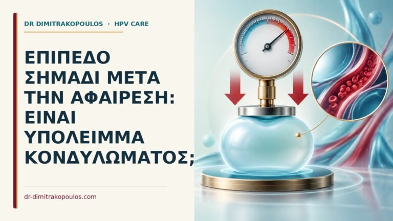 Ιατρικό cover για: Επίπεδο σημάδι μετά την αφαίρεση: είναι υπόλειμμα κονδυλώματος